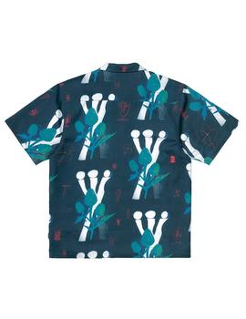 Camisa Carhartt SS Tom Krcl Flowers Shirt Azul