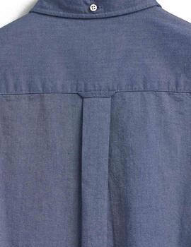 Camisa Gant Regular Fit Oxford Azul