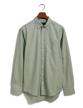 Camisa Gant Regular Fit Oxford Verde