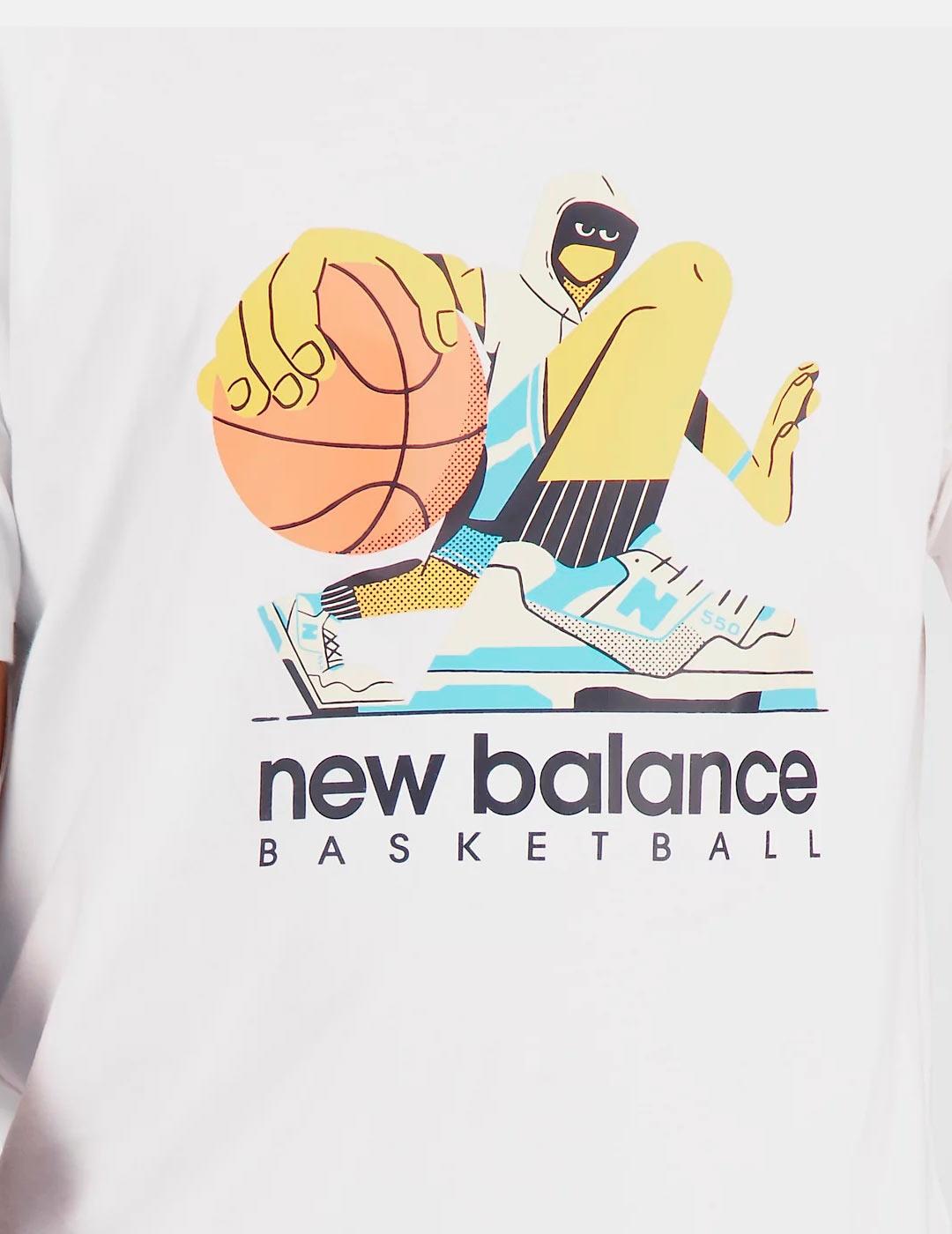 Camiseta New Balance Gráfico Blanca