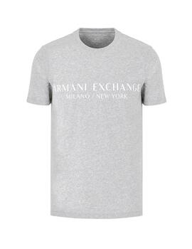 Camiseta Armani Exchange Logo Gris