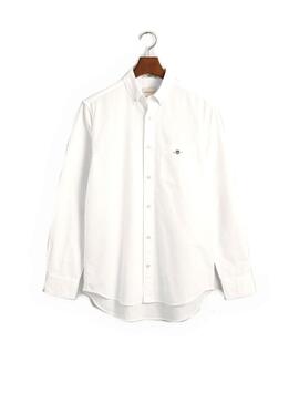 Camisa Gant Oxford Regular Fit Blanca