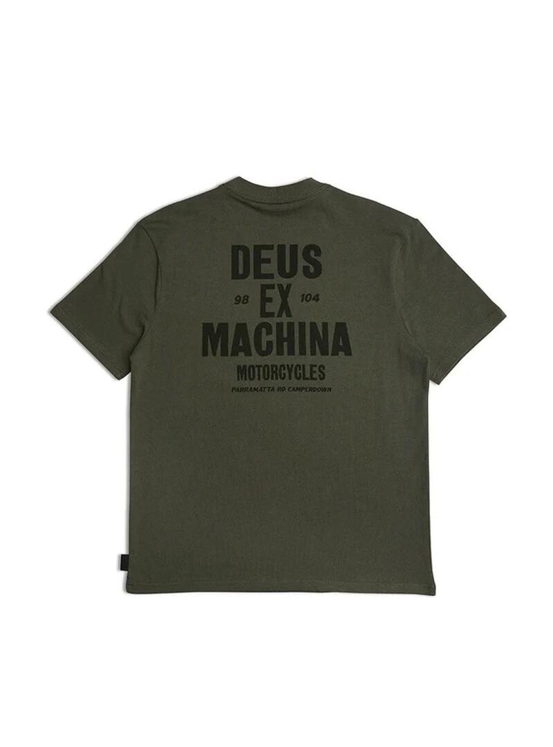 Camiseta Deus Ex machina Accuracy Verde