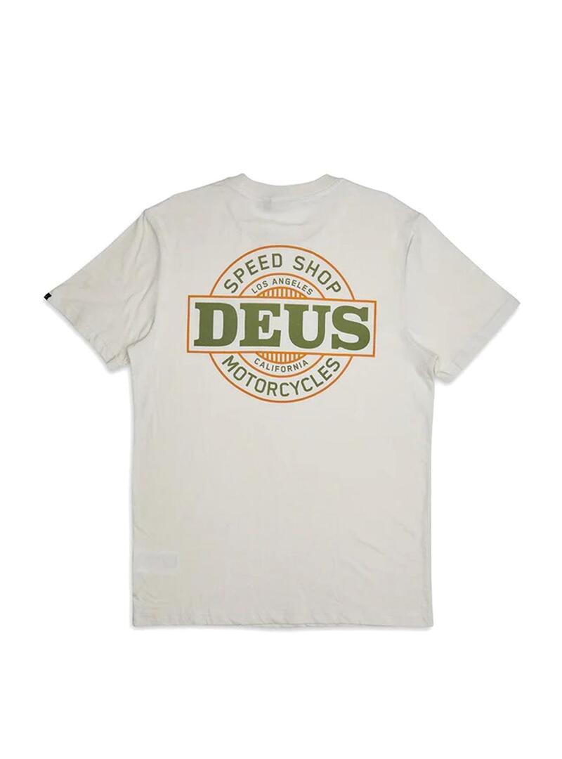 Camiseta Deus Ex Machina Hot Streak Tee Blanco Vintage