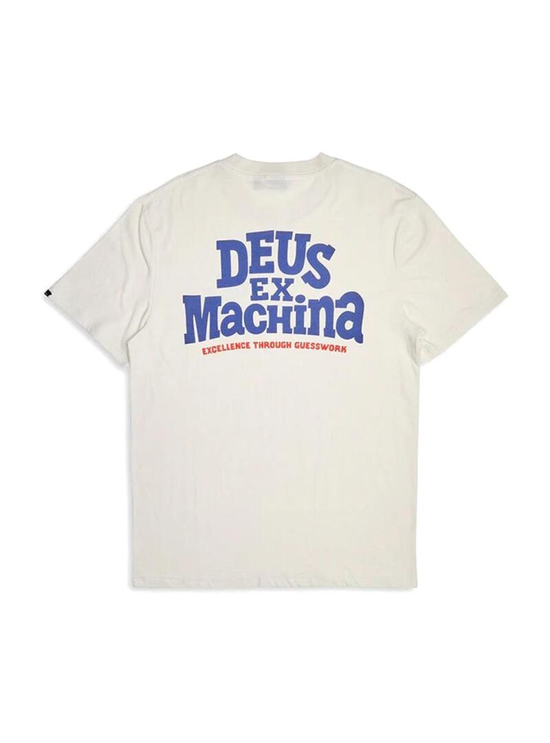 Camiseta Deus Ex Machina New Redline Tee Blanco Vintage
