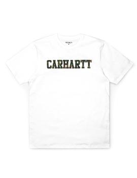 Camiseta Carhartt Wip S/S College T- Shirt Blanca Camo