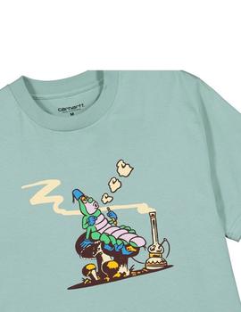Camiseta Carhartt Wip S/S Silkworm T-Shirt Verde Agua