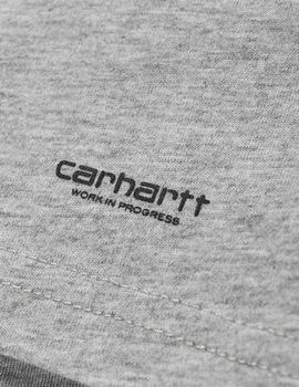 Camiseta Carhartt Wip Standard Pack De 2 Blanca y Gris