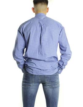 Camisa Gant Regular Fit Cuadros Vichy Azul