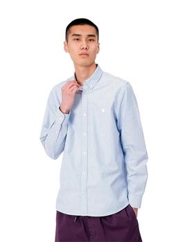 Camisa Carhartt Wip L/S Duffield Shirt Oxford Azul