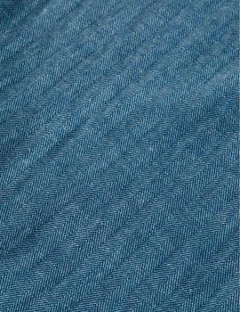 Pantalones Scotch - Soda Lino Algodón Cintura Elástica Azul