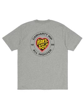 Camiseta Carhartt SS Hartt Of Soul T-Shirt Gris