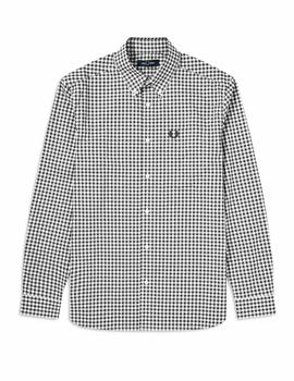 Camisa Fred Perry Cuadro Vichy Negro