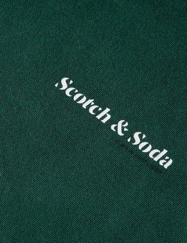 Sudadera Scotch Soda Cuello Redondo Verde