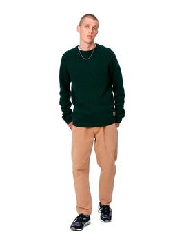 Jersey Carhartt Anglistic Sweater Verde