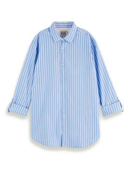 Camisa Scotch - Soda Bright Striped Rayas Azul