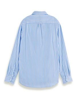 Camisa Scotch - Soda Bright Striped Rayas Azul