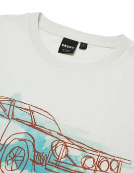 Camiseta Deus Ex Machina Luftgekuhlt Tee Porsche Beige