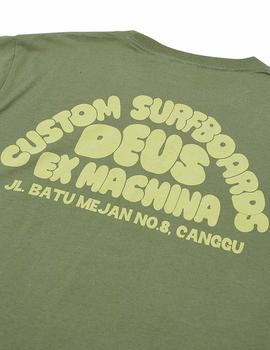 Camiseta Deus Ex Machina Canggu Surf Tee Verde
