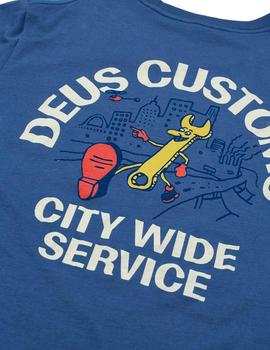 Camiseta Deus Ex Machina City Wide Tee Azul