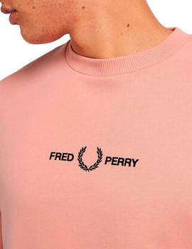 Sudadera Fred Perry M2644 Logo Coral