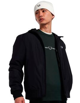 Sudadera Fred Perry M4727 Verde Oscura