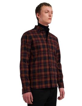 Camisa Fred Perry M4656 Cuadros Grandes Negra