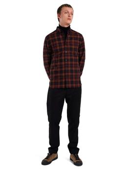 Camisa Fred Perry M4656 Cuadros Grandes Negra