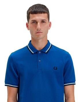 Polo Fred Perry M3600 Franjas Azul