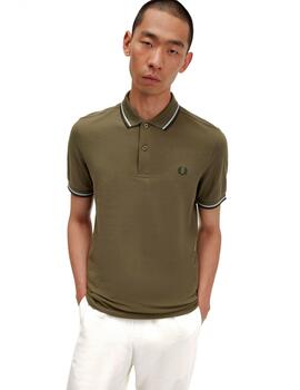 Polo Fred Perry M3600 Franjas Verde